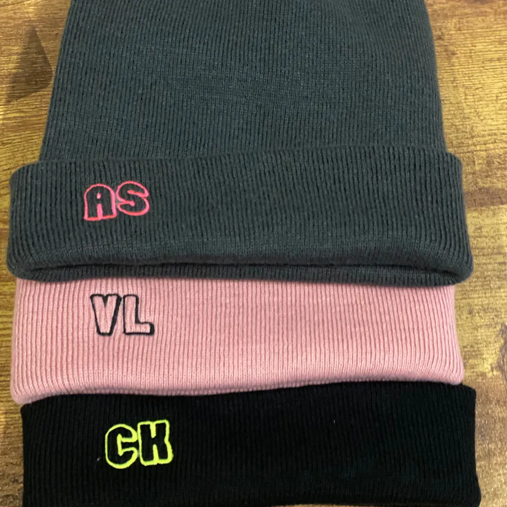 Personalised "outline font" Beanie