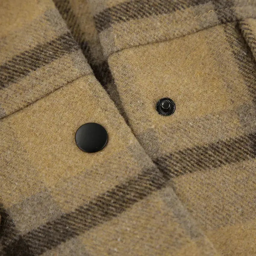 Plaid Woolen Jacket