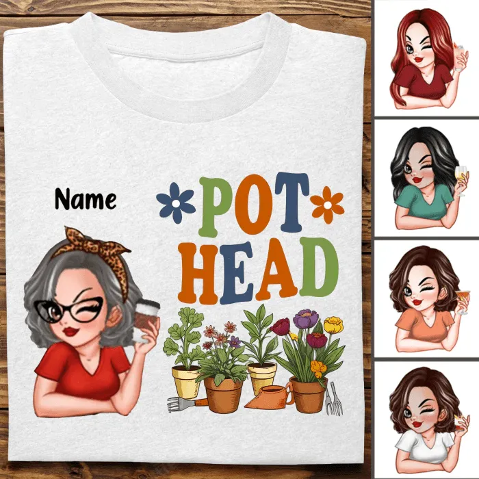 Pot Head Gardening - Personalized Unisex T-shirt, Sweater, Hoodie