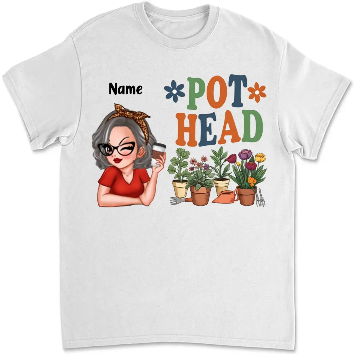 Pot Head Gardening - Personalized Unisex T-shirt, Sweater, Hoodie