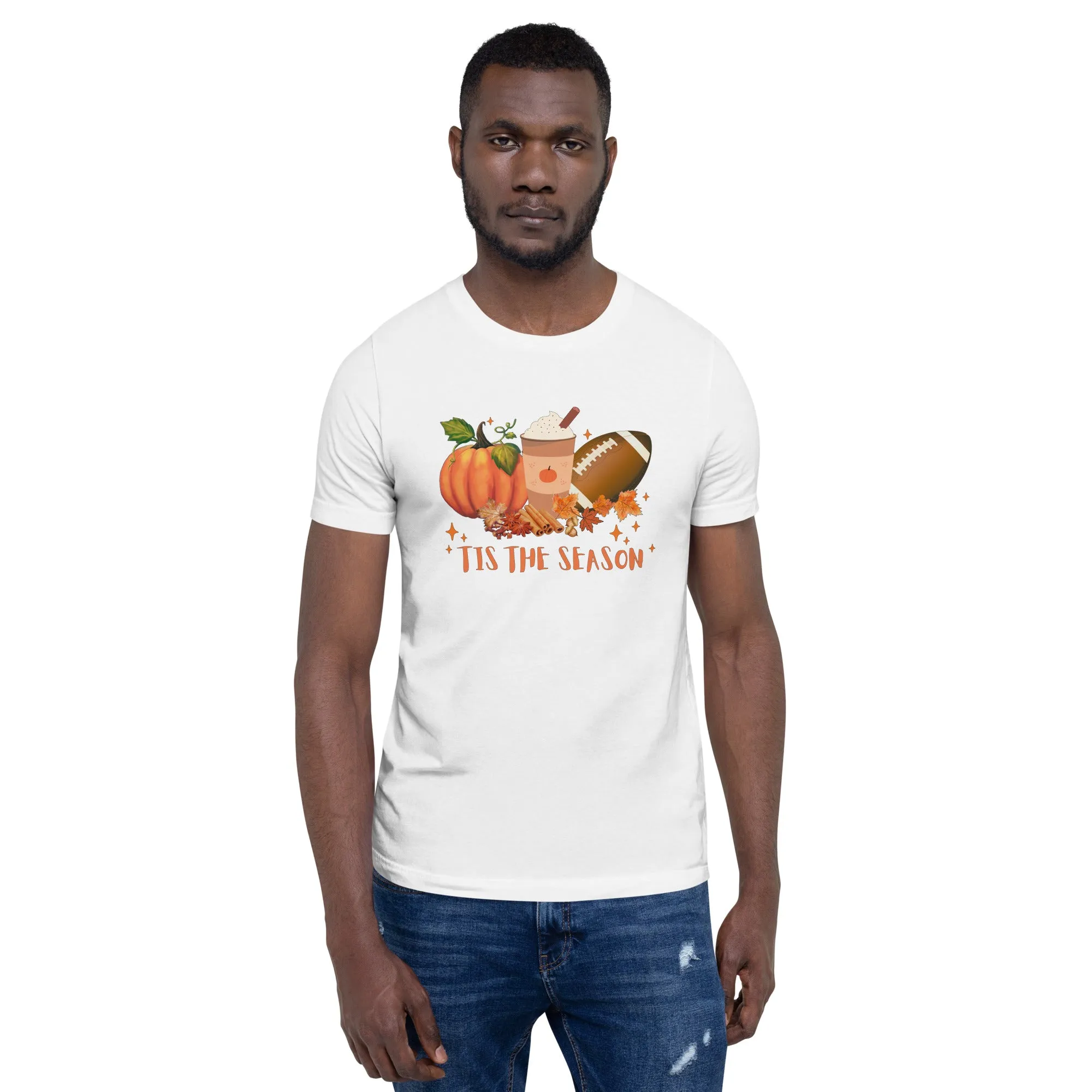 Pumpkin Spice Football Fall Tis The Season Shirt