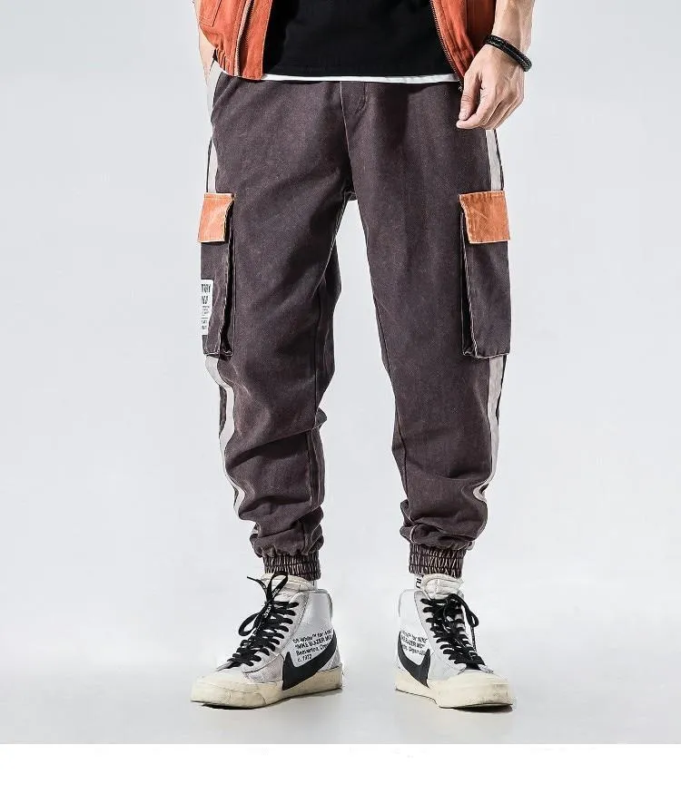 Retro Patchwork Cargo Pants