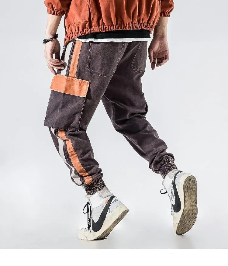 Retro Patchwork Cargo Pants