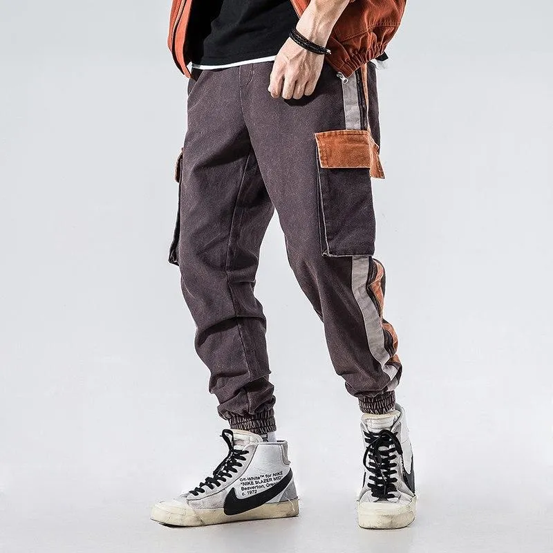 Retro Patchwork Cargo Pants