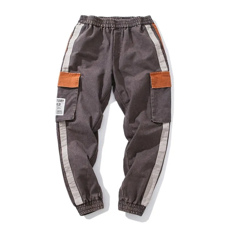 Retro Patchwork Cargo Pants