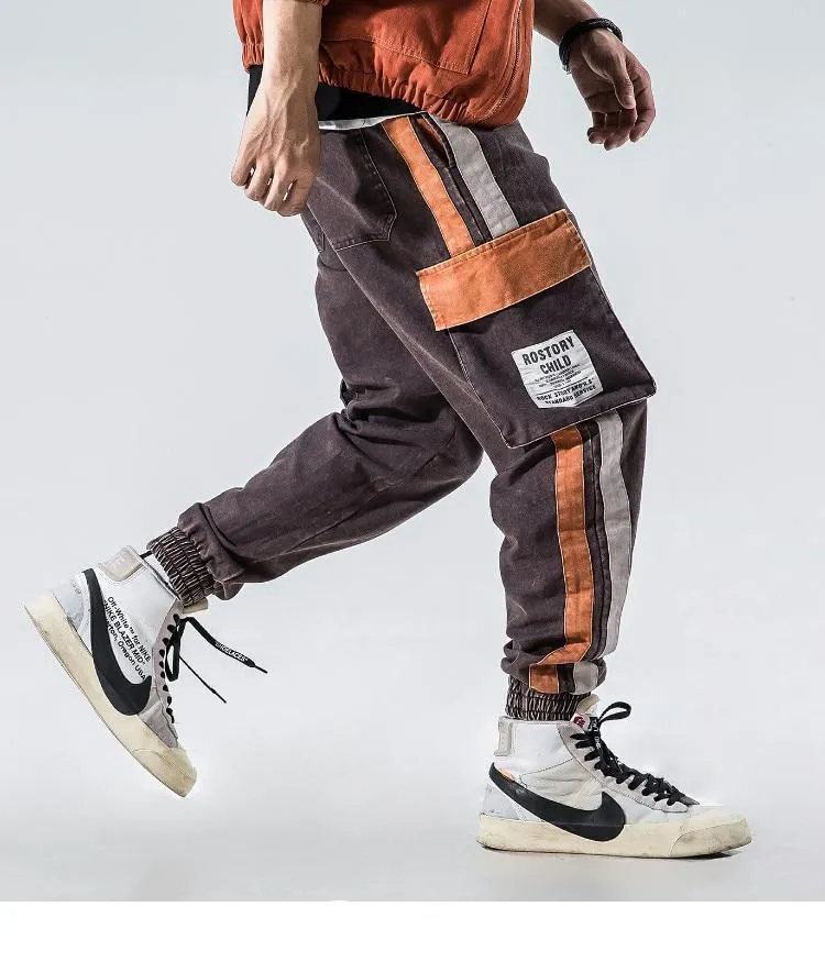 Retro Patchwork Cargo Pants