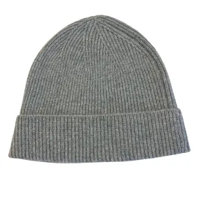 Ribbed Cashmere Beanie in Sea Green