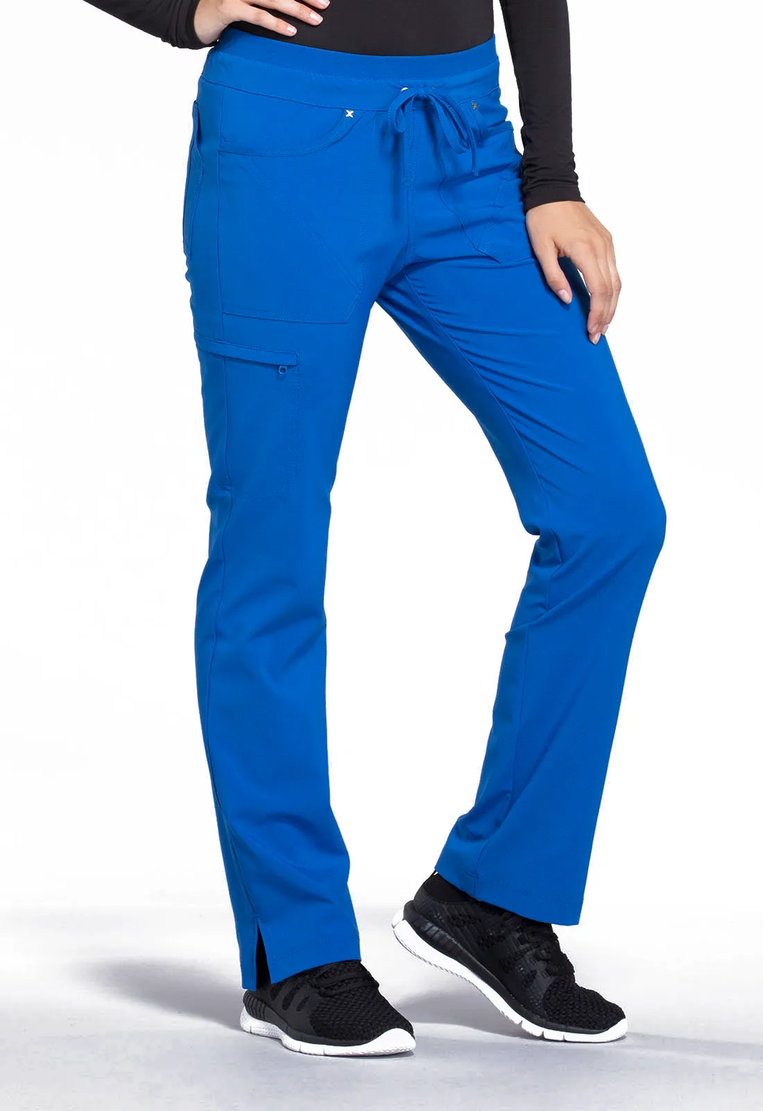 Scrub Pants - Cherokee Women's iFlex Mid Rise Tapered Leg Drawstring Pants, Various Colours, CK010