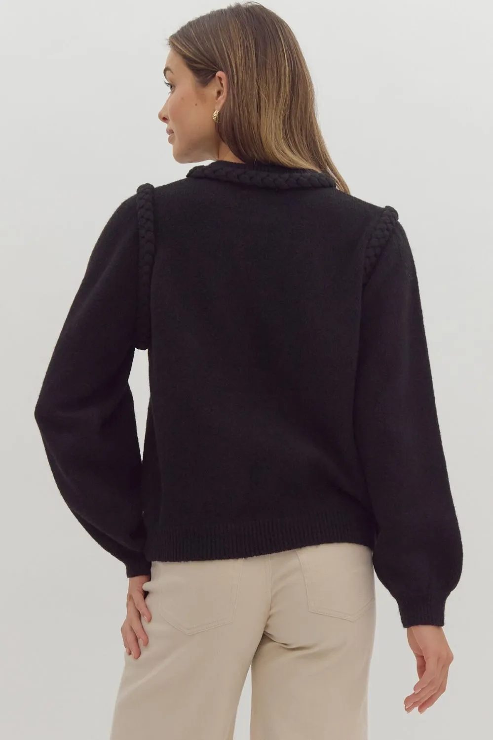 Solid Long Sleeve Sweater