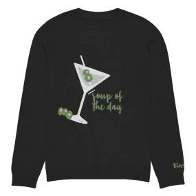 Soup Of The Day Martini Personalized Knit Sweater