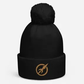 Swordsfall Emblem Pom Pom Beanie