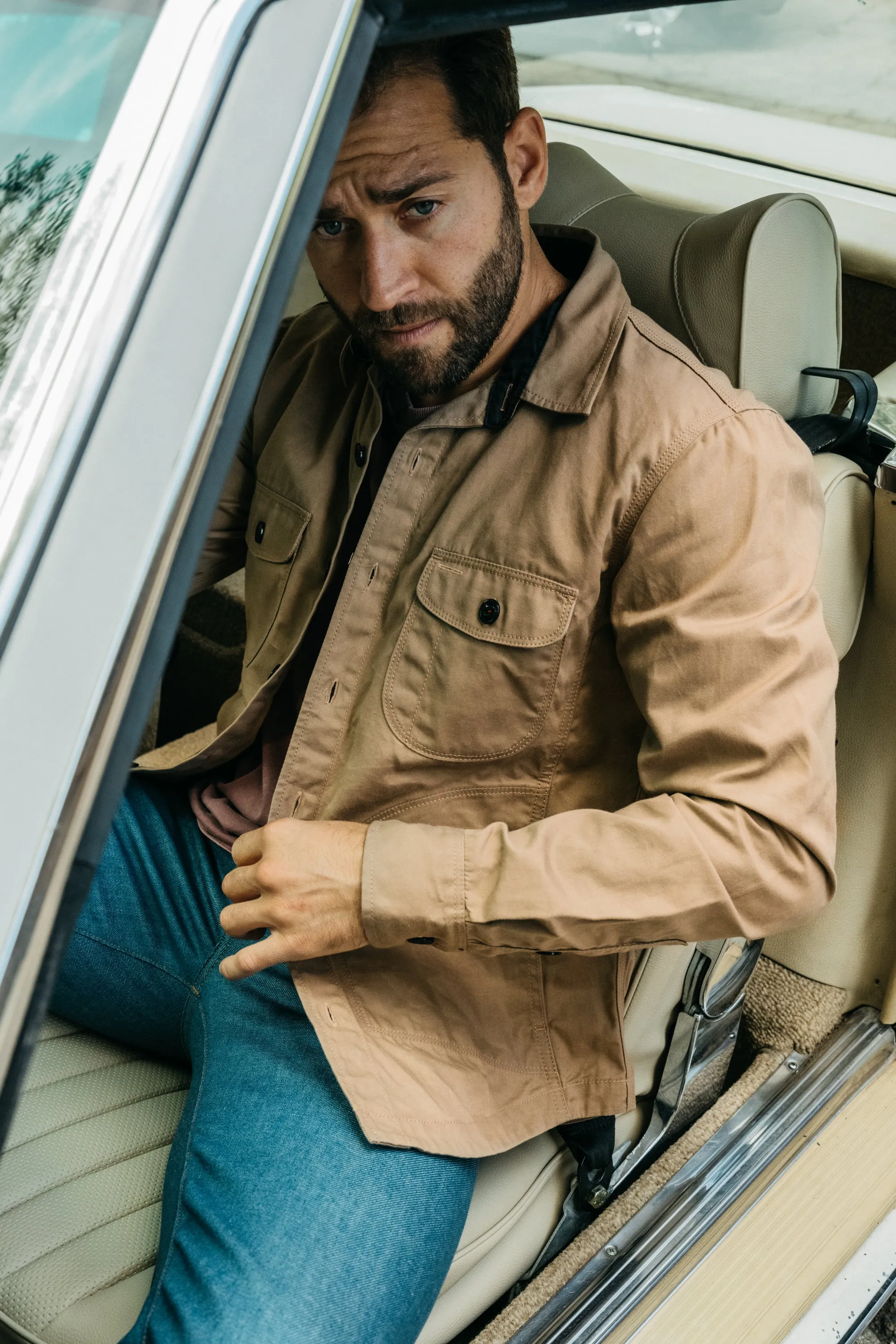 The Anvil Oxford Paraffin Wax Jacket - Khaki