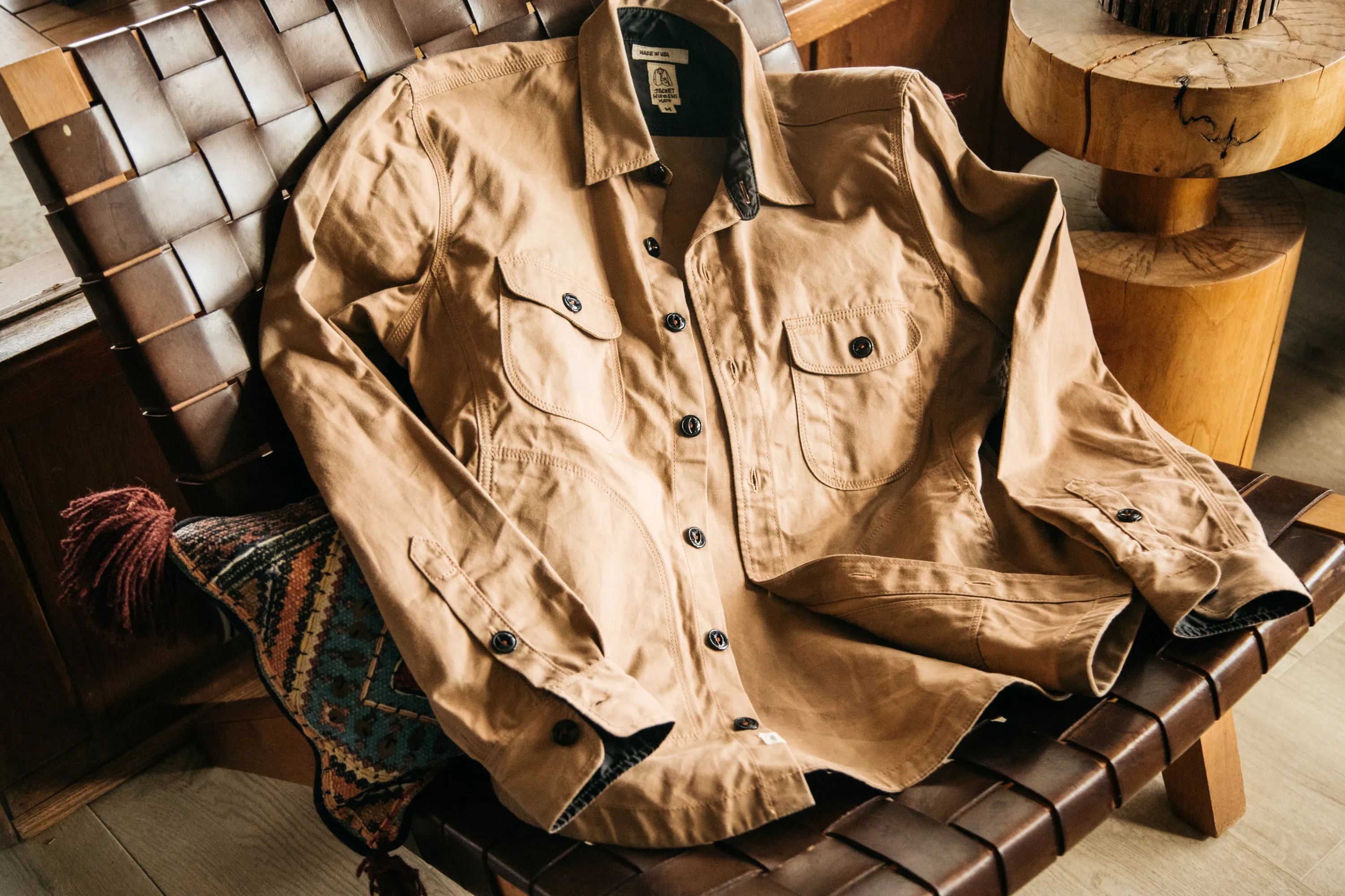 The Anvil Oxford Paraffin Wax Jacket - Khaki