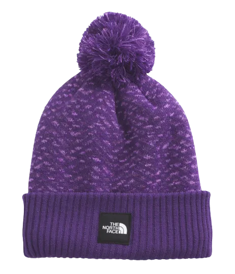 The North Face Girls Chevron Pom Beanie