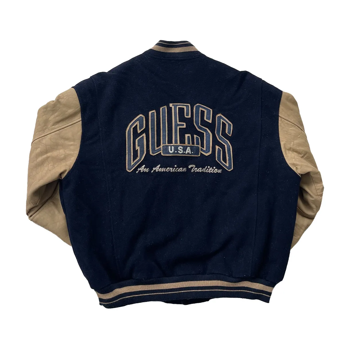 Vintage Guess Jacket Letterman Jacket XL