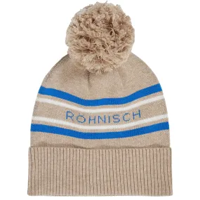 Womens Sporty Pom Soft Beanie Beige - AW23