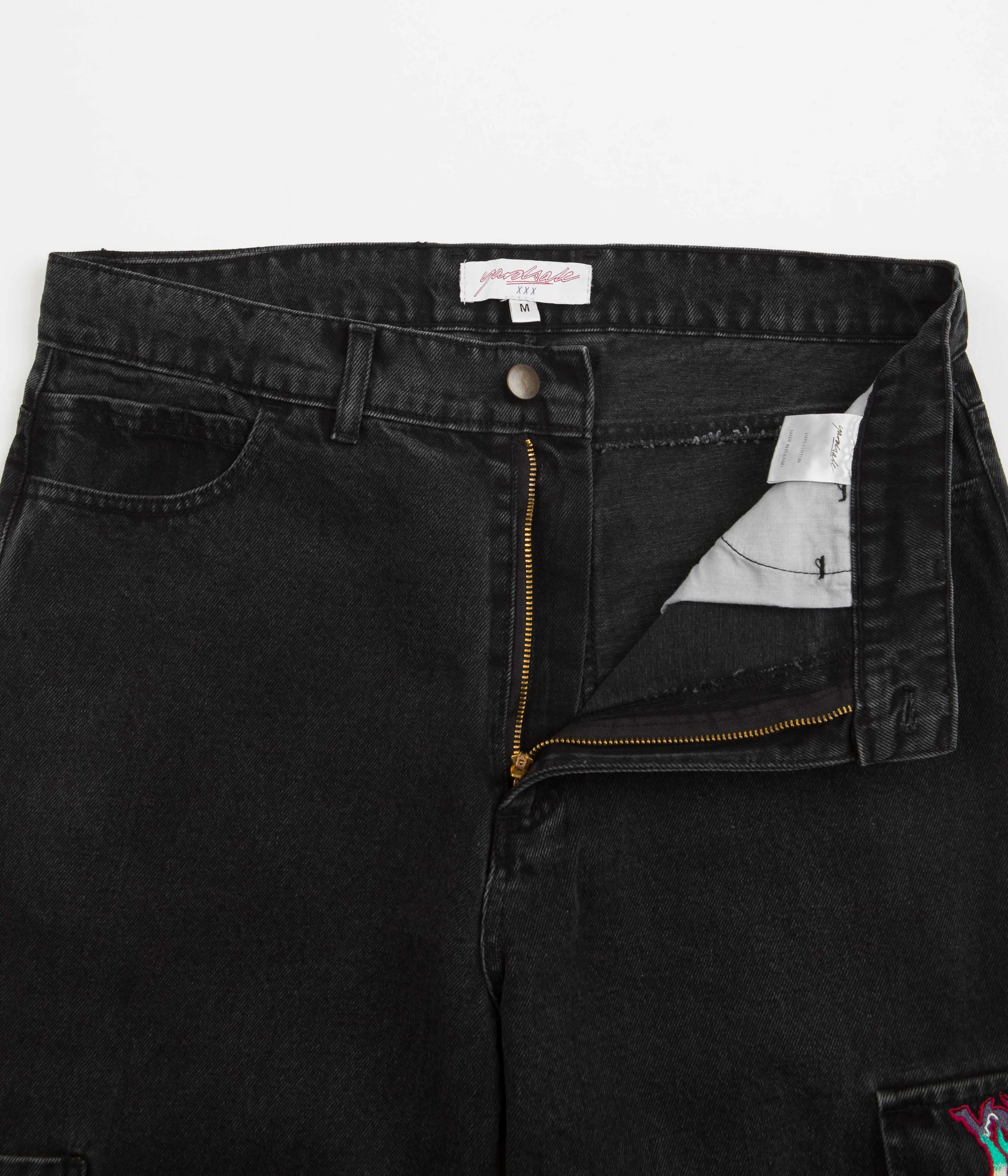 Yardsale Dreamscape Denim Cargo Pants - Black