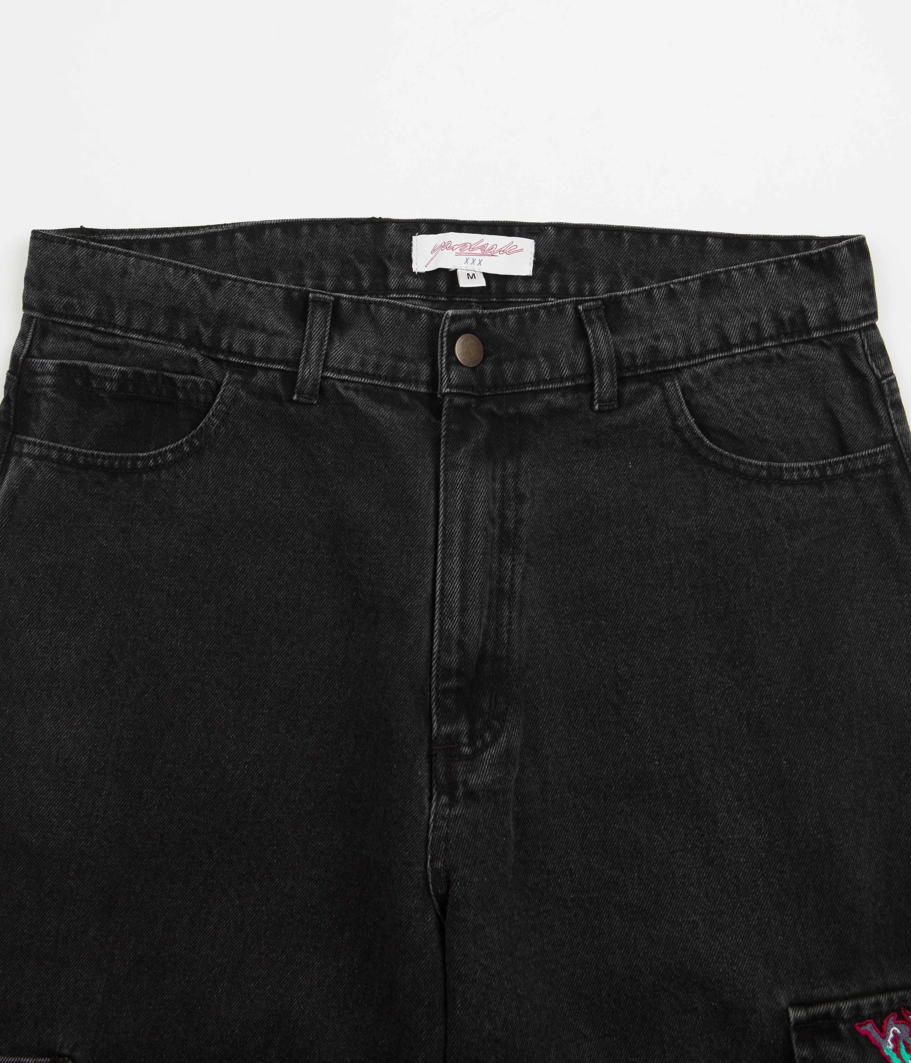 Yardsale Dreamscape Denim Cargo Pants - Black