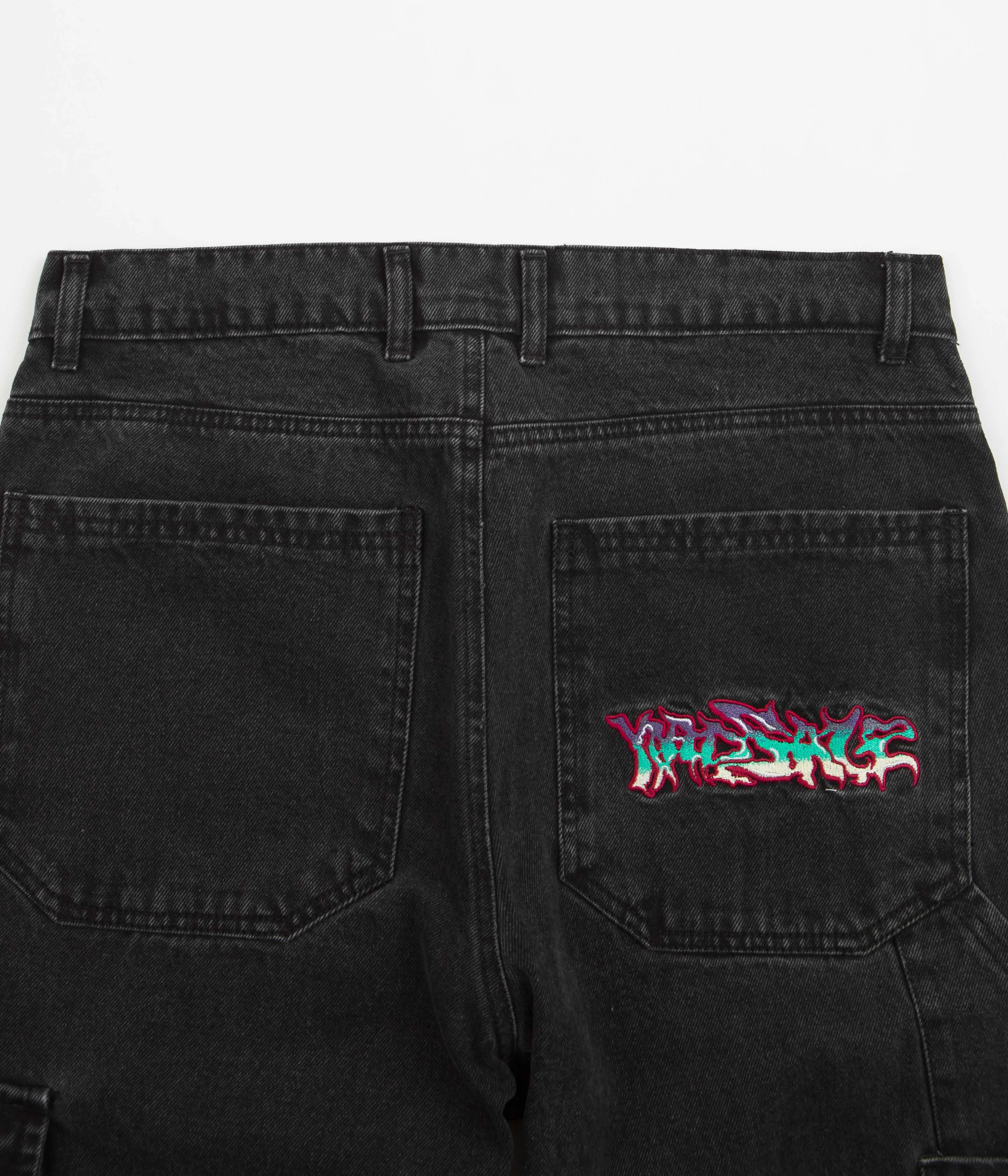 Yardsale Dreamscape Denim Cargo Pants - Black