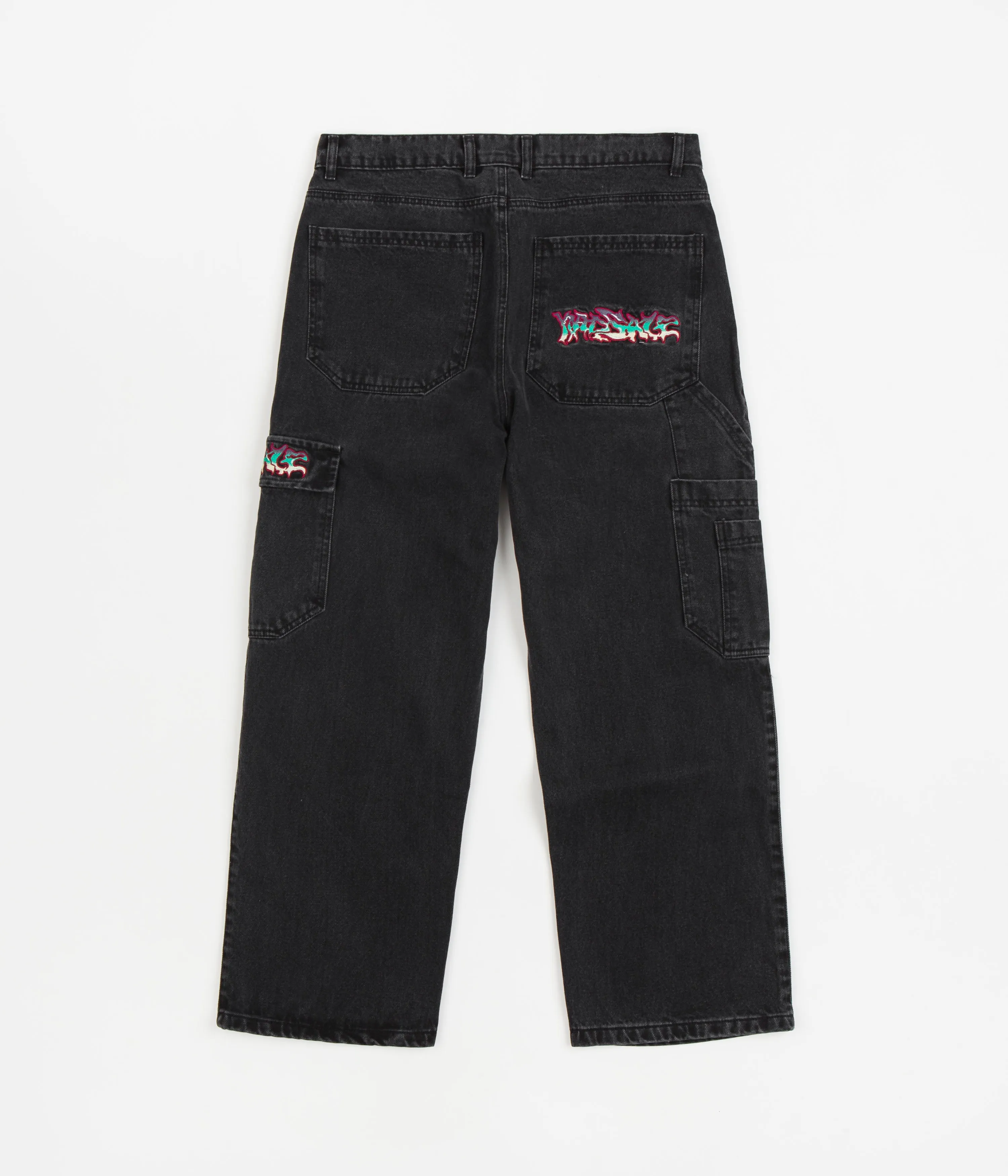 Yardsale Dreamscape Denim Cargo Pants - Black