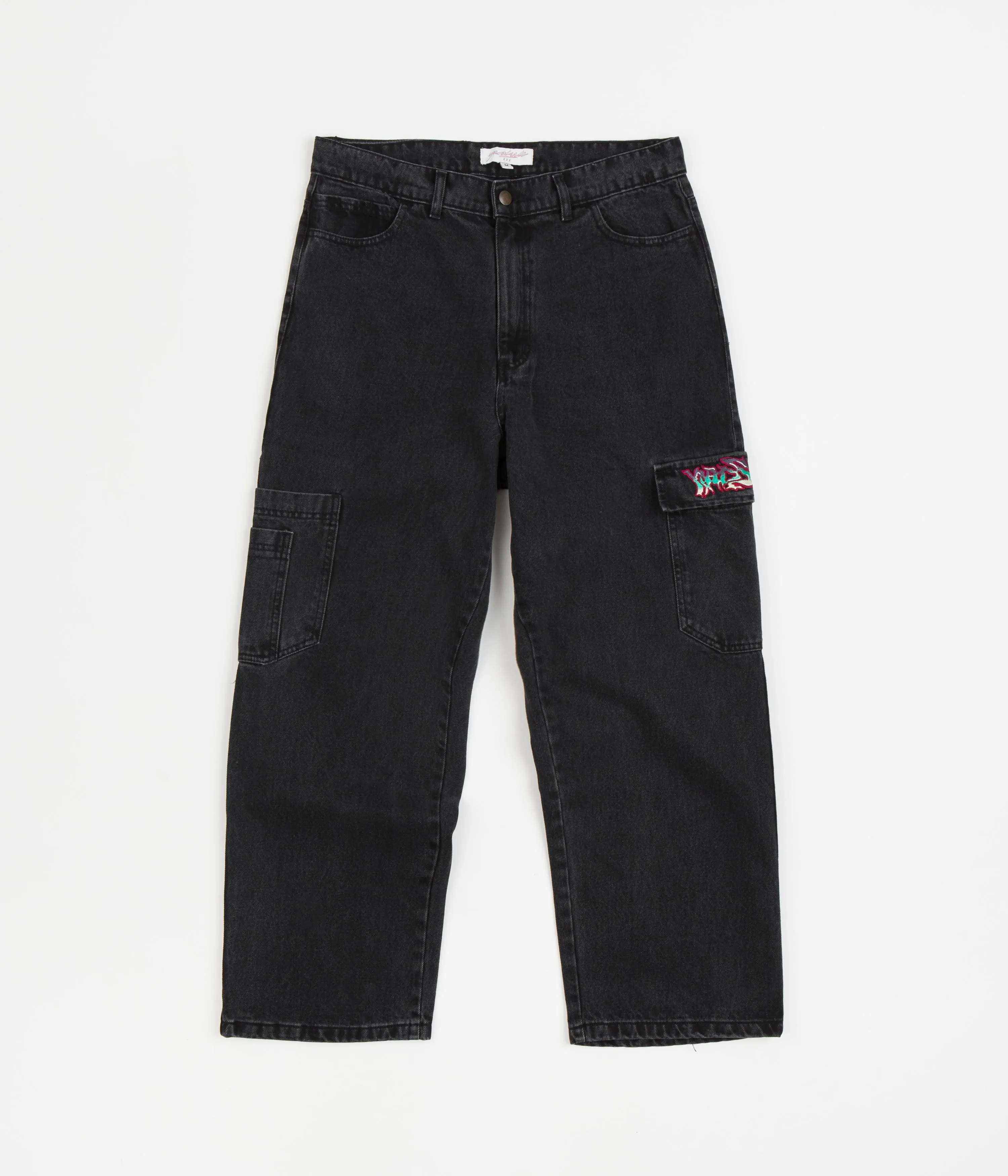 Yardsale Dreamscape Denim Cargo Pants - Black